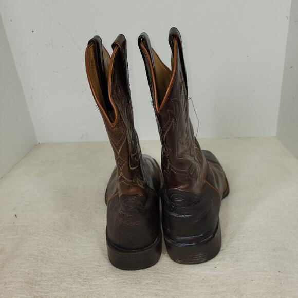 Rank 45 Boots Mens Size 9EE Brown Leather Xero Gravity Unit Western Gorpcore Job - Picture 7 of 14